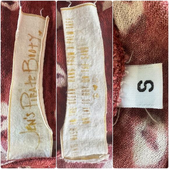 JEN’S PIRATE BOOTY Purple Honey Buttondown Midi Dress Boho Aztec Dress Size S - Picture 15 of 15